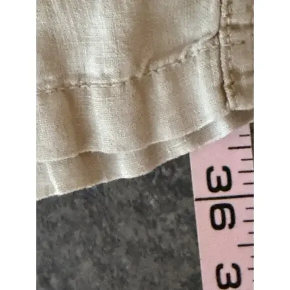 Vintage Victorias Secret 100% Flax Linen‎ Pants Size 0 Natural Lagenlook Casual - Picture 8 of 10